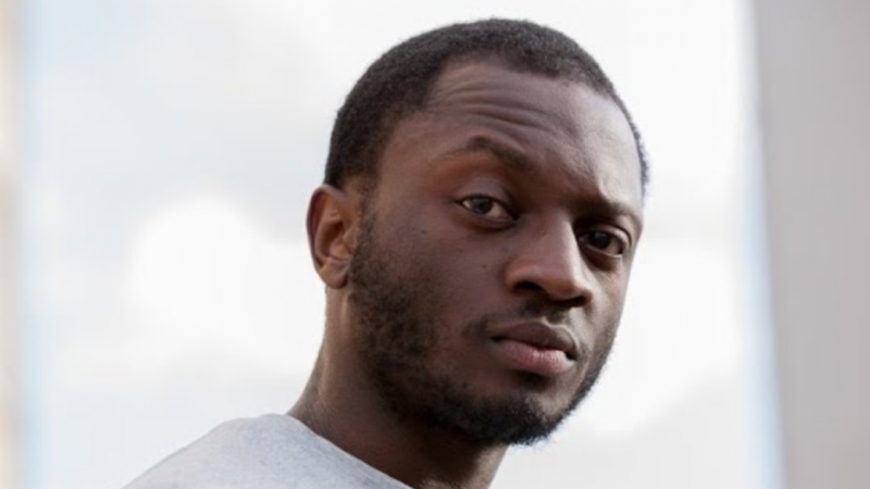 A still from good dog of a close up of the main character