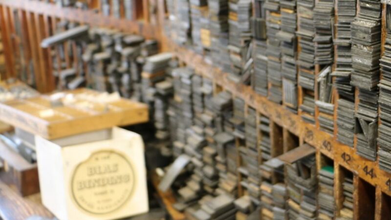 A photo of an archive of masters